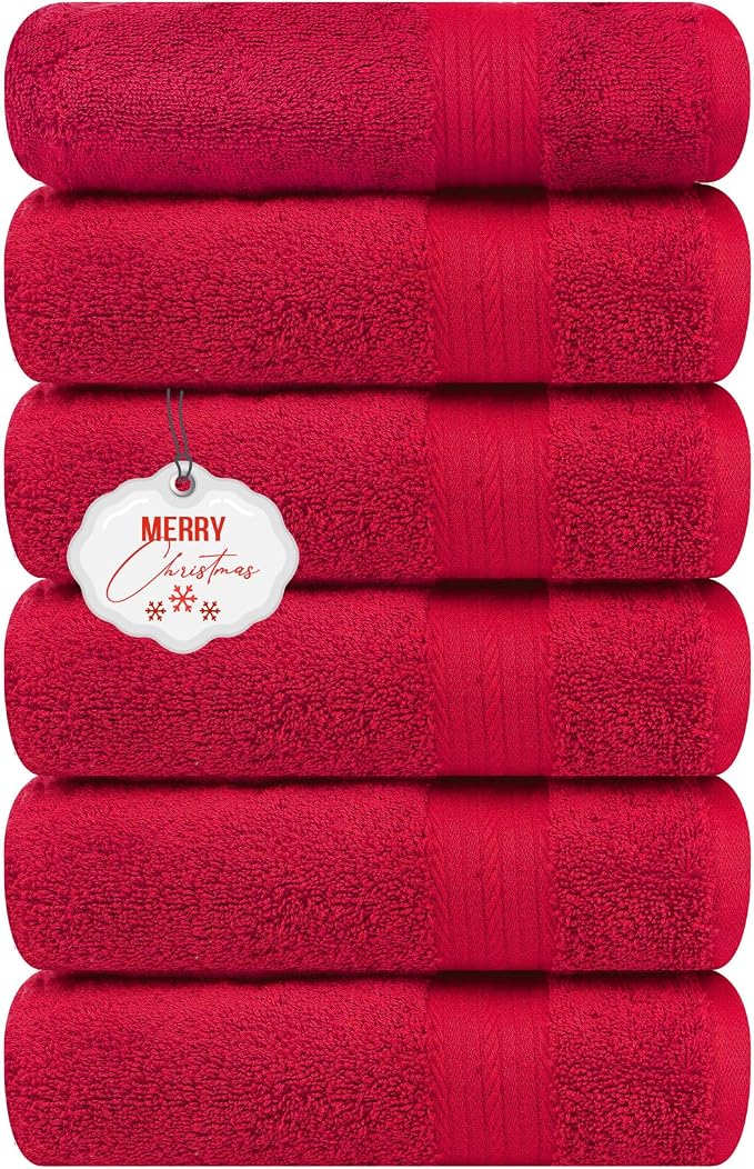Ample Decor Hand Towels for Bathroom 18 X 28 Inch 600 GSM 100% Cotton, Soft by AmpleDecor