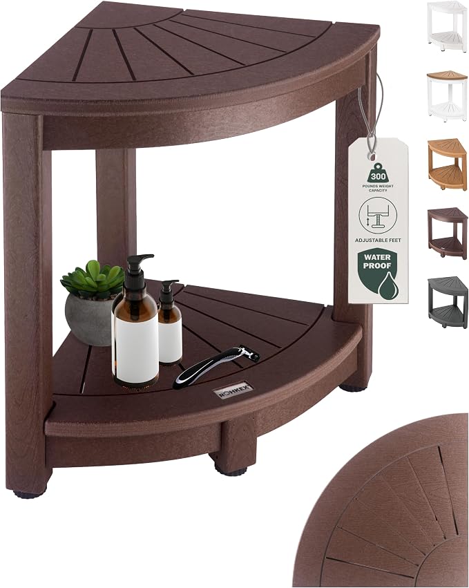 Corner Shower Stool by ROHKEX
