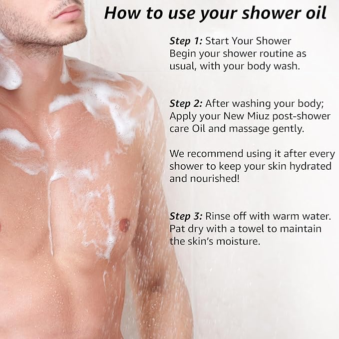 New Miuz Magnesium InShower Body Conditioner Soft Skin Post Shower Care - Image 4