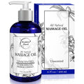 Unscented Massage Oil for Massage Therapy – 100% Natural Body Oil by BrookethorneNaturals