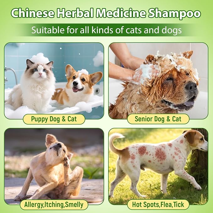 Cat and Dog Shampoo Conditioner, Hypoallergenic Medicated Puppy - Image 5