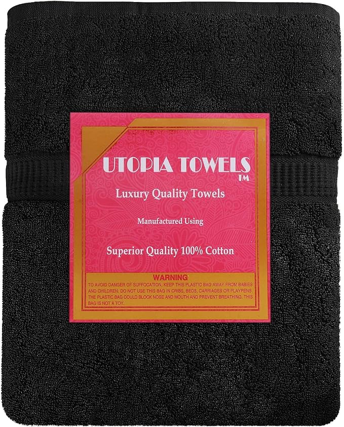 Utopia Towels - Luxurious Jumbo Bath Sheet 8 Piece - 600 GSM 100% Ring Spun - Image 3