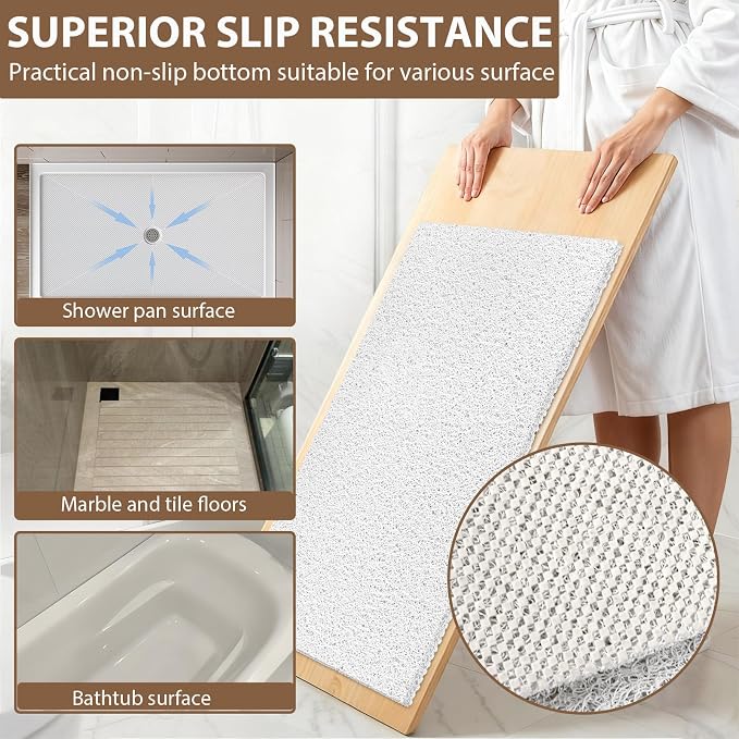 Shower Mat Non Slip: 35.4 x 23.6 Inch Extra Large Shower Mats - Image 5