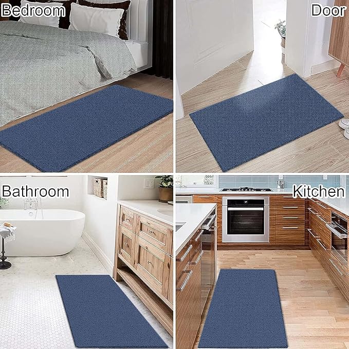 godehone Shower Mats Non Slip Without Suction Cups, PVC Loofah Bathroom Mats - Image 5