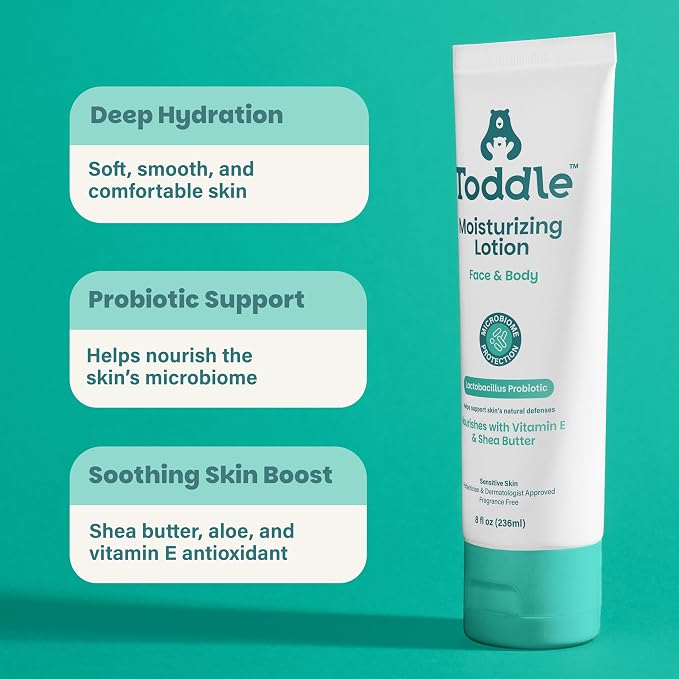Probiotic Moisturizing Lotion for Face & Body, Eczema & Dry Skin Relief - Image 3