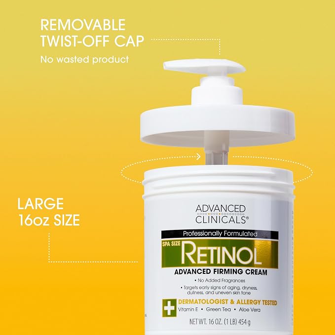 Advanced Clinicals Retinol Body Cream + Green Coffee Bean Oil Thermo - Image 2