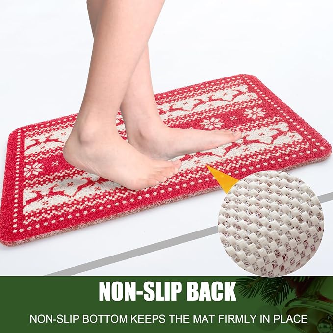 Christmas Non-Slip Bathtub Mat, Anti Slip Shower Mat, Fast Drying Bathtub Mats - Image 4