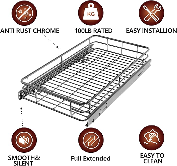 Pull Out Cabinet Organizer, Put Out Shelves - Image 5