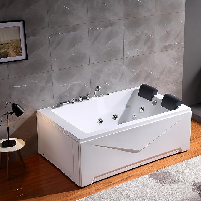 Empava Whirlpool Bathtub 71 Inch, 2 Person Whirlpool Tubs - Image 4