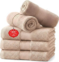 Ample Decor Washcloths Pack of 5 12 X 12 Inch, 600 GSM 100% Cotton Soft by AmpleDecor