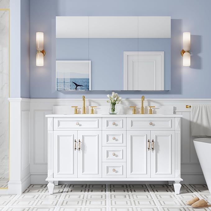 WELLFOR 56" x 36" Bathroom Medicine Cabinet - Image 12