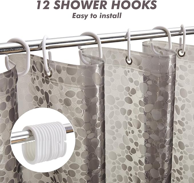 Waterproof Shower Curtain Liner EVA 8G - Image 2