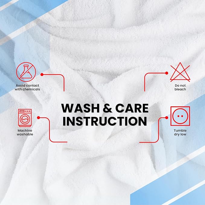 Infinitee Xclusives Luxury 100% Cotton Towel Set – 8 Piece Bathroom Towel Set – - Image 7