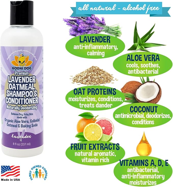 Bodhi Dog Premium Lavender Oatmeal Shampoo & Conditioner - Image 4