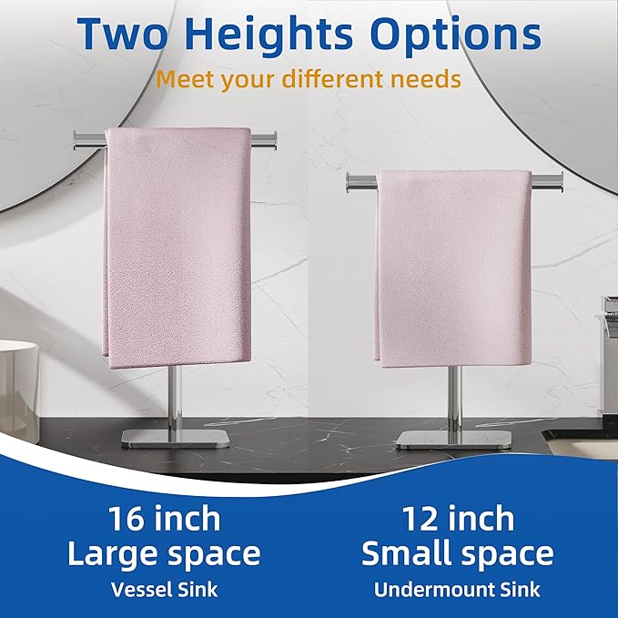 RUACQ Hand Towel Stand, Kitchen and Countertop Towel Holder 304 Stainless Steel - Image 7