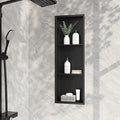 Neodrain 3-Tier 12X36 Inch Recessed Shower Niche Tile Ready, Matte Black by Neodrain