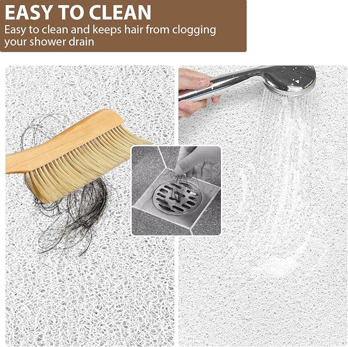 Shower Mat Non Slip: 47.2 x 31.5 Inch Extra Large Shower Mats - Image 7