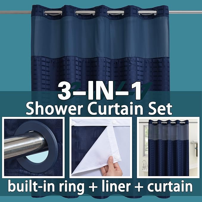 Conbo Mio No Hook Shower Curtain - Image 3