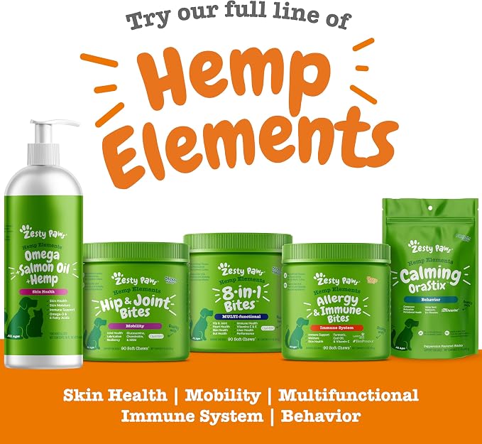 Zesty Paws Salmon Omega Oil Hemp - Image 6