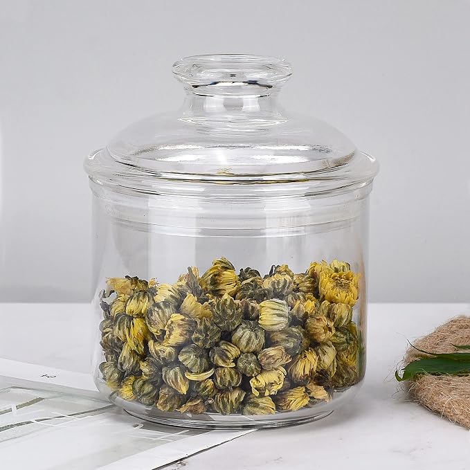 13.5oz Small Acrylic Storage Jar, Airtight Lid - Image 3