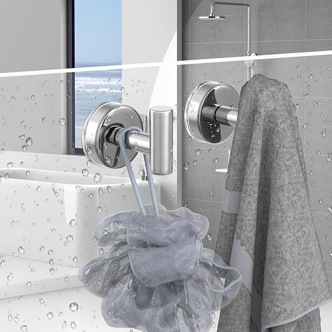 Suction Cup Hooks for Shower, Shower Hooks for Hanging Towels, Bath Balls - Image 2