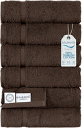 SALBAKOS 100% Turkish Cotton Hand Towel Set of 6 16x30 inch | Heirloom Quality by SALBAKOS