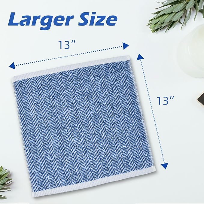 Cleanbear Wash Cloths for Your Face and Body, 12 Washcloths for Showering - Image 2