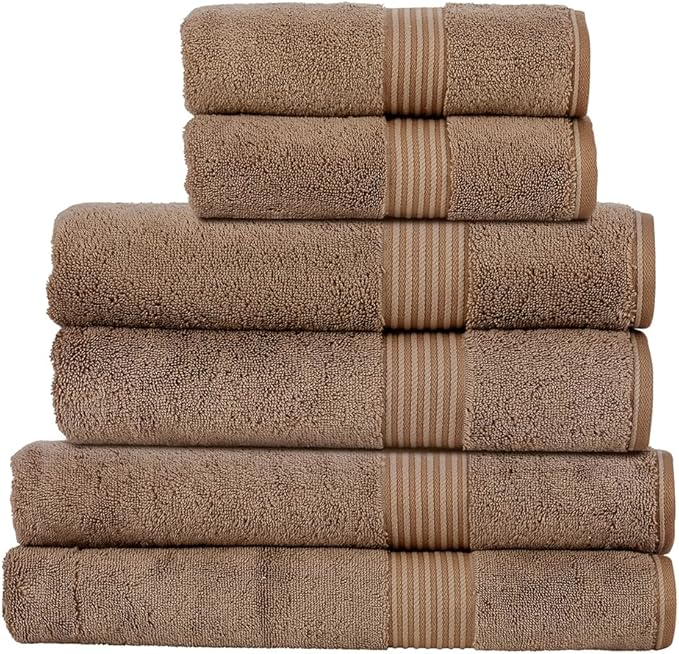 Christy Supreme Hygro Family Towel Set | Mocha Brown | 100% Luxury Supima by Christy