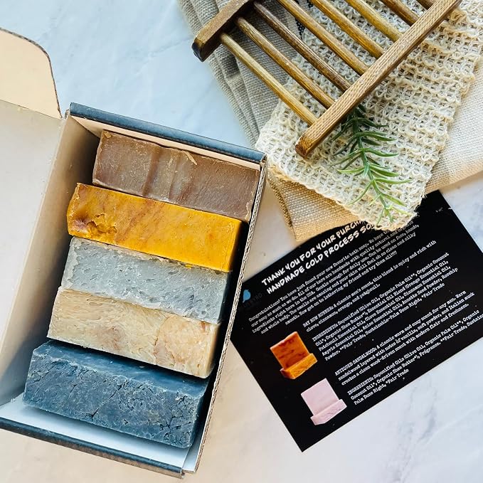 BLUEBYRD SOAP Men's Natural Bar Soap Gift Set | Masculine Soap Bars Variety Pack - Image 9