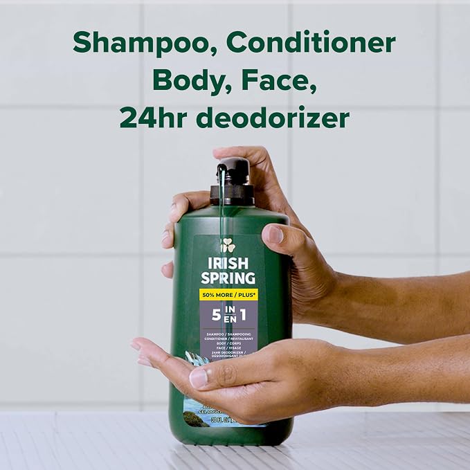 Irish Spring 5 in 1 Body Wash for Men, Men's Body Wash, Smell Fresh and Clean - Image 9