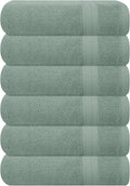 GLAMBURG Ultra Soft 6-Piece Hand Towel Set 16x28-100% Ringspun Cotton by GLAMBURG