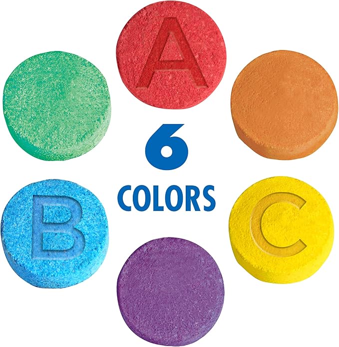 Mr. Bubble Fizzy Tub Colors Bath Water Coloring Tabelets, 6 Bright Colors - Image 6