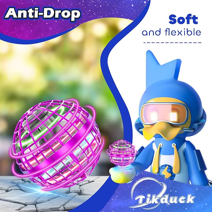 Tikduck Flying Orb Ball 2025 Toys Soaring Hover Boomerang Spinner Hand - Image 5
