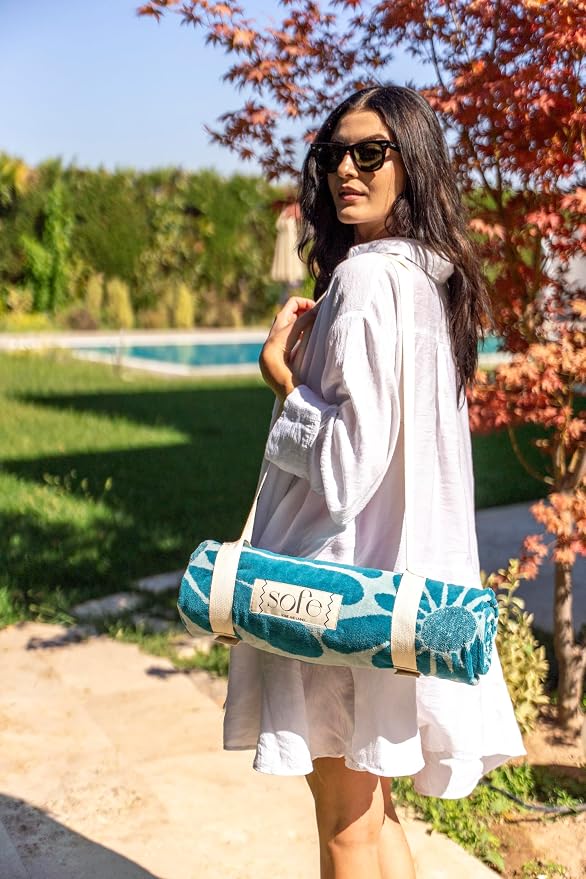 SOFE H&L | LINVIA Foutah Quick Dry Beach Towel Pack of 1 CARETTA - Image 5