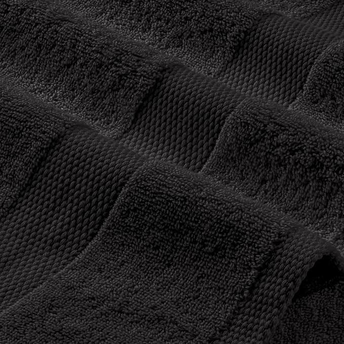 White Classic Black Washcloths Set - Image 8