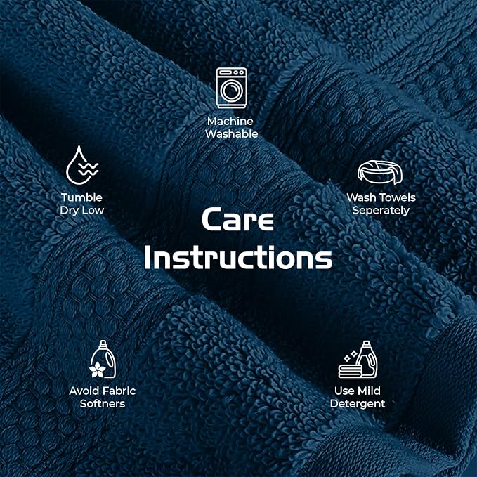 RIVERSIDE 12 Pack Premium 100% Cotton Face Washcloths, 550 GSM, 12 x 12 Inches - Image 6