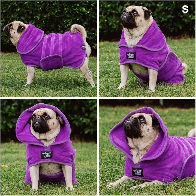 Tuff Pupper Fast Drying Dog Bath Robe | 800 GSM Plush Dog Towel - Image 3