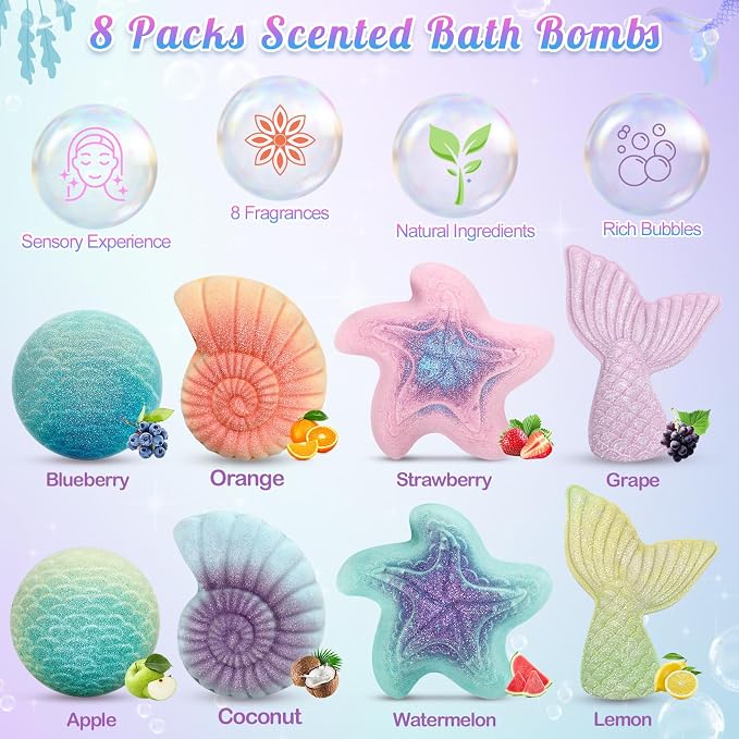 Mermaid Bath Bombs for Kids - Image 2