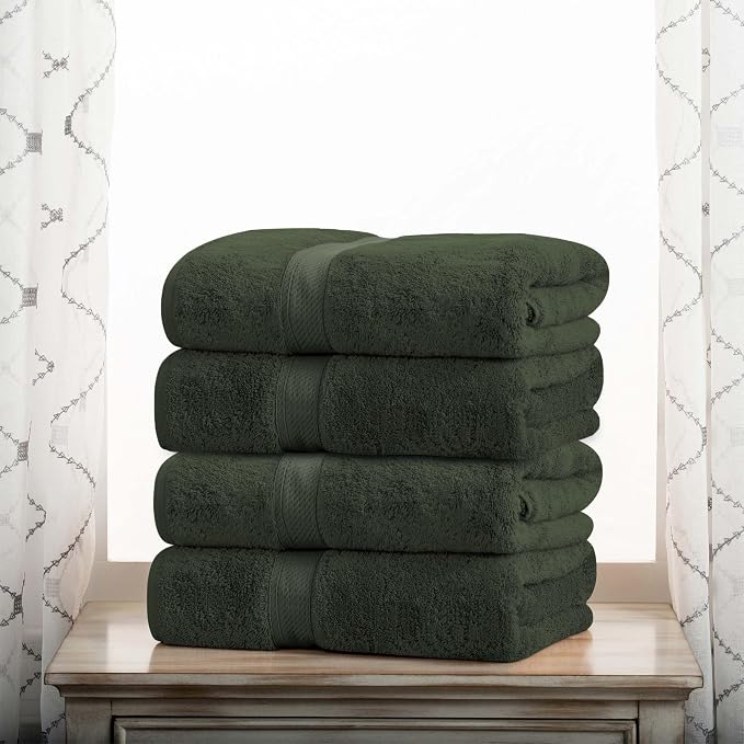 BNM Egyptian Cotton Heavyweight Towels, 800 GSM Bath Towels, Highly-Absorbent - Image 2