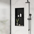 Neodrain No Tile Shower Niche, Stainless Steel Wall Niche 13.1"X25.1", Two-Tier by Neodrain