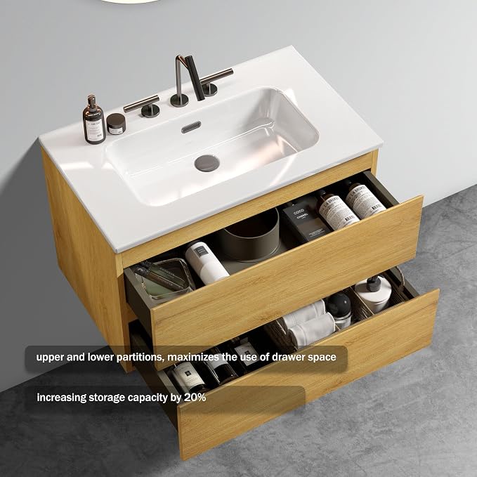 Floating Wall Mounted Bathroom Vanity - Image 2