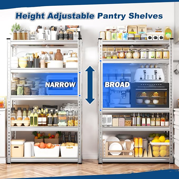 REIBII Storage Shelves 2020LBS Garage Shelving Heavy Duty Metal Shelving - Image 6