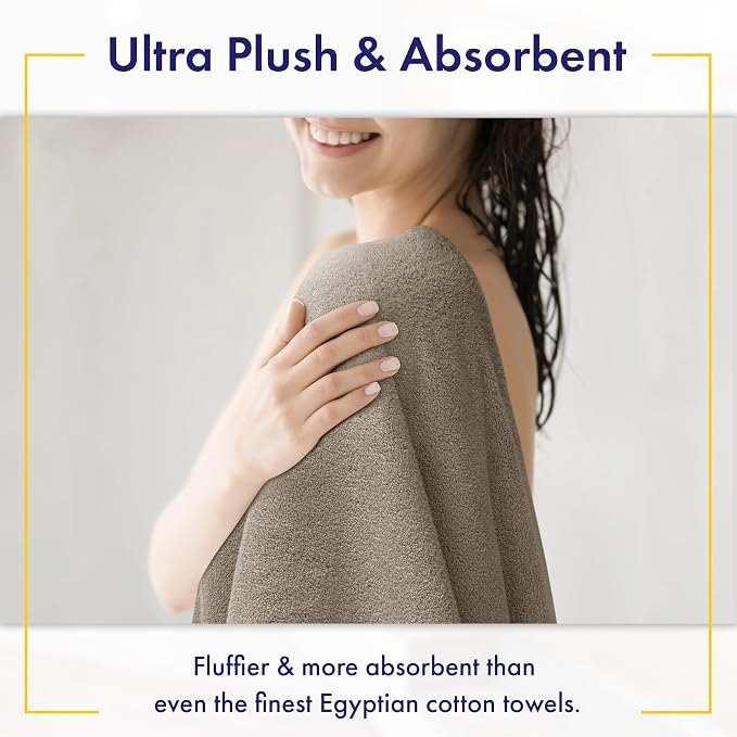 Ultra Soft & Plush Viscose from Bamboo Bath Towels - Image 3