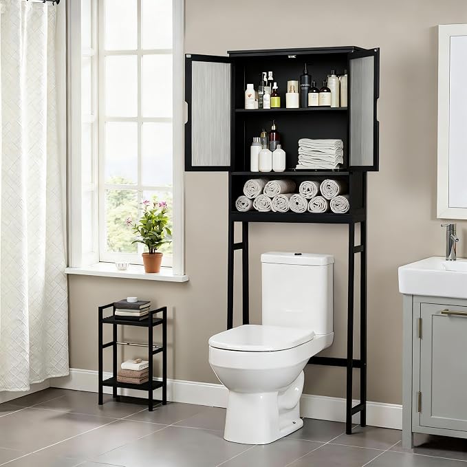 BAMBANG Over The Toilet Storage Cabinet, Bamboo Bathroom Over Toilet Storage - Image 6