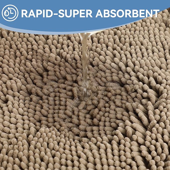 Bcoimo 48"×24" Absorbent Bath Mat, Non-Slip - Image 5
