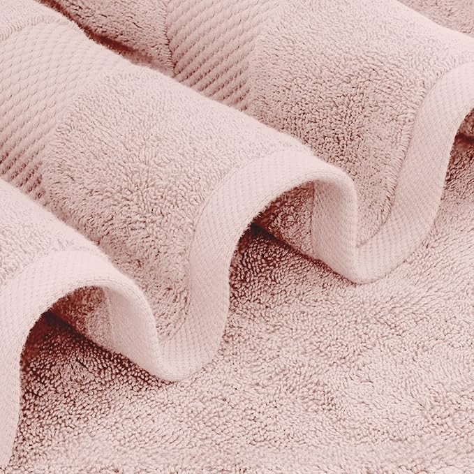 White Classic Luxury Bath Towel Set of 8 Pieces - Image 3