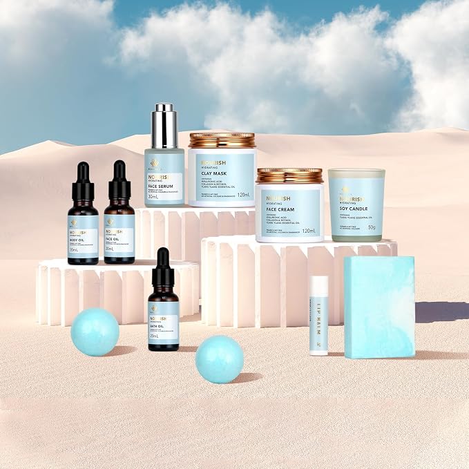 Spa Gift Set, Bath Oil, Shower Accessories, Clay Mask. Bath & Body Set - Image 8