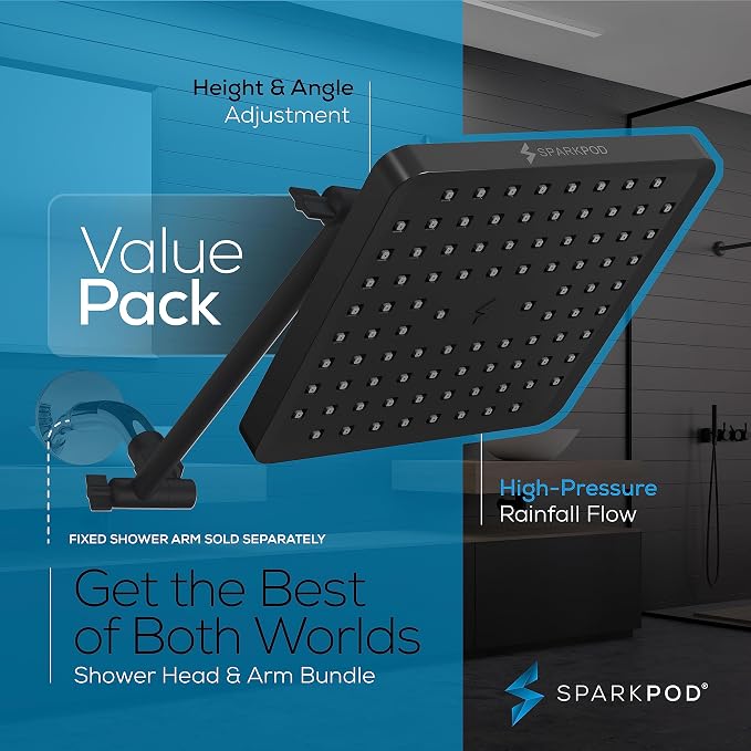 SparkPod Square Rain Shower Head - Image 3