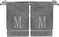 Monogrammed Hand Towel, Personalized Initial Gift, Extra Absorbent 100% Turkish by BareCotton