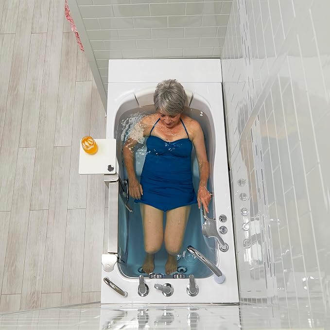 Ella Royal 32"x52" Acrylic Hydro Massage Walk-In Bathtub - Image 9